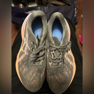 Asics Gray and Pink Athletic Shoes